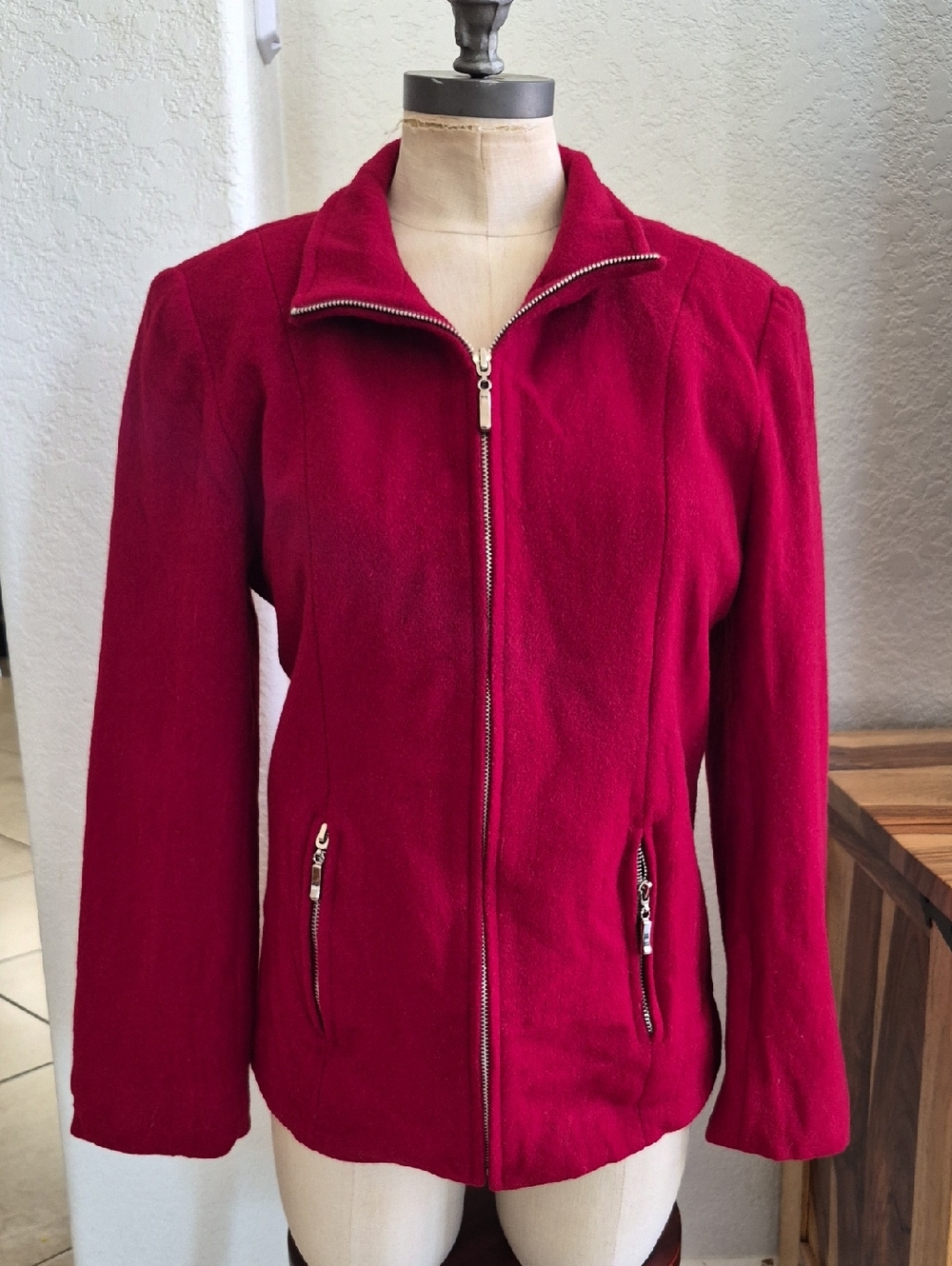 Mario De Pinto Wool Zip Up Jacket
